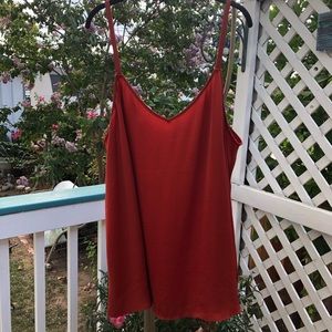 TORRID Rust Color Swing Cami. Adjustable Straps. V-Neck. So Pretty & Feminine!🌷